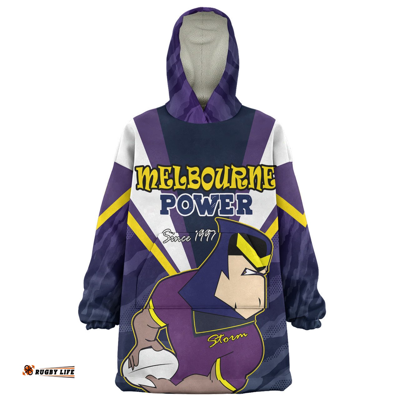 Melbourne Storm Custom Snug Hoodie - Melbourne Storm Supporter Snug Hoodie