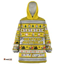 Western Australia Christmas Custom Snug Hoodie - Happy Chrissie Ugly Style Snug Hoodie