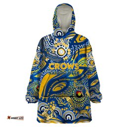 custom naidoc week 2024 eagles wearable blanket hoodie aboriginal animals keep the fire burning dt02