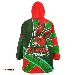 South Sydney Rabbitohs Snug Hoodie - Indigenous Bunnies Power Sport Tribal Oodie