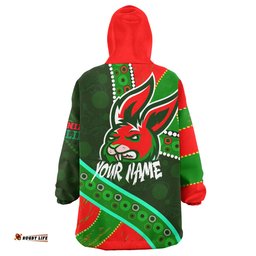 South Sydney Rabbitohs Snug Hoodie - Indigenous Bunnies Power Sport Tribal Oodie