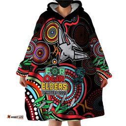 custom bombers football aboriginal art wearable blanket hoodie naidoc indigenous tribal