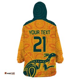 custom australia rugby wearable blanket hoodie summer paris 2024
