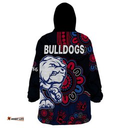 afl western bulldogs dogs 1877 aboriginal wearable blanket hoodie