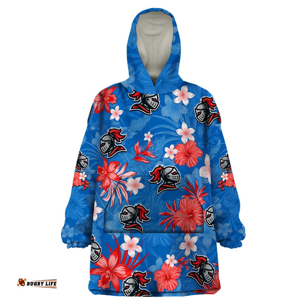 knights rugby wearable blanket hoodie beautiful floral pattern spring summer vibe