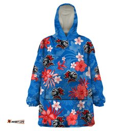 knights rugby wearable blanket hoodie beautiful floral pattern spring summer vibe