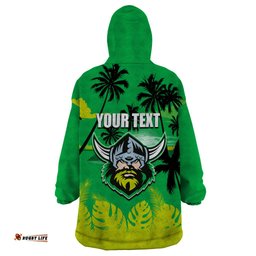 nrl raiders wearable blanket hoodie summer vibe style