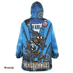Cockroaches Snug Hoodie - Custom Cockroaches Mascot With Aboriginal Inspired Art Oodie Blanket