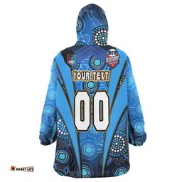Cockroaches Snug Hoodie - Custom Cockroaches Mascot With Aboriginal Inspired Art Oodie Blanket