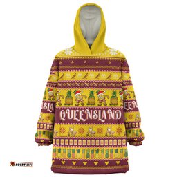 Queensland Big Things Christmas Custom Snug Hoodie - The Big Pineapple Snug Hoodie