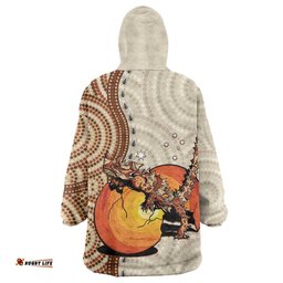 thorny devil australia wearable blanket hoodie baby moloch horridus with ants aboriginal art