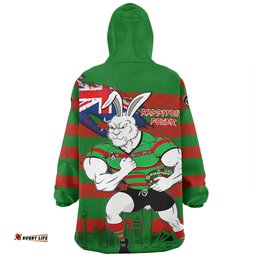 South Sydney Rabbitohs Snug Hoodie Custom For Die Hard Fan Australia Flag Scratch Style