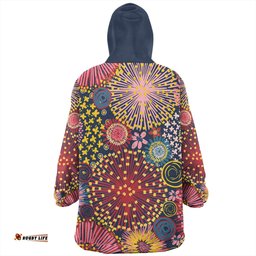 Australia Blooming Bright Flowers Snug Hoodie - Blooming Bright Flowers Meadow Seamless Art Inspired Snug Hoodie