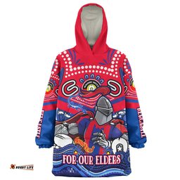 australia newcastle naidoc week custom wearable blanket hoodie for our elders home jersey wearable blanket hoodie