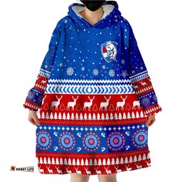 bulldogs football christmas western bulldogs wearable blanket hoodie