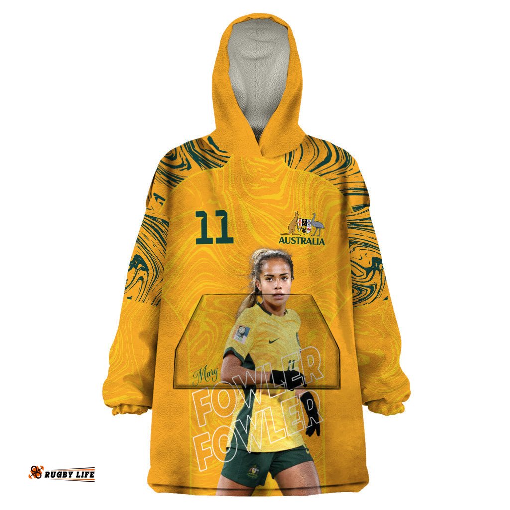 mary fowler australian matildas wearable blanket hoodie