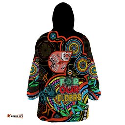 giants football aboriginal art wearable blanket hoodie naidoc indigenous tribal