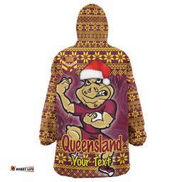 Cane Toads Snug Hoodie - Custom Christmas Show Us Ya Cane Toads Oodie Blanket