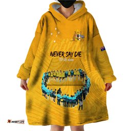 matildas til its done custom wearable blanket hoodie australia womens soccer gold style