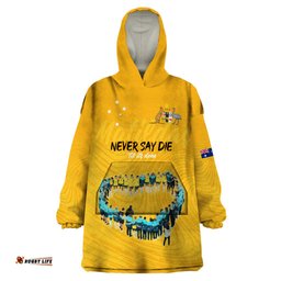 matildas til its done custom wearable blanket hoodie australia womens soccer gold style
