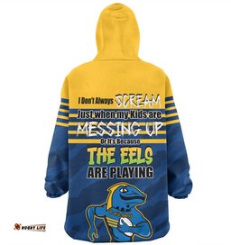 Parramatta Eels Mother's Day Snug Hoodie - Screaming Mom and Crazy Fan