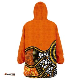 perth scorchers wearable blanket hoodie aboriginla mix patterns jersey