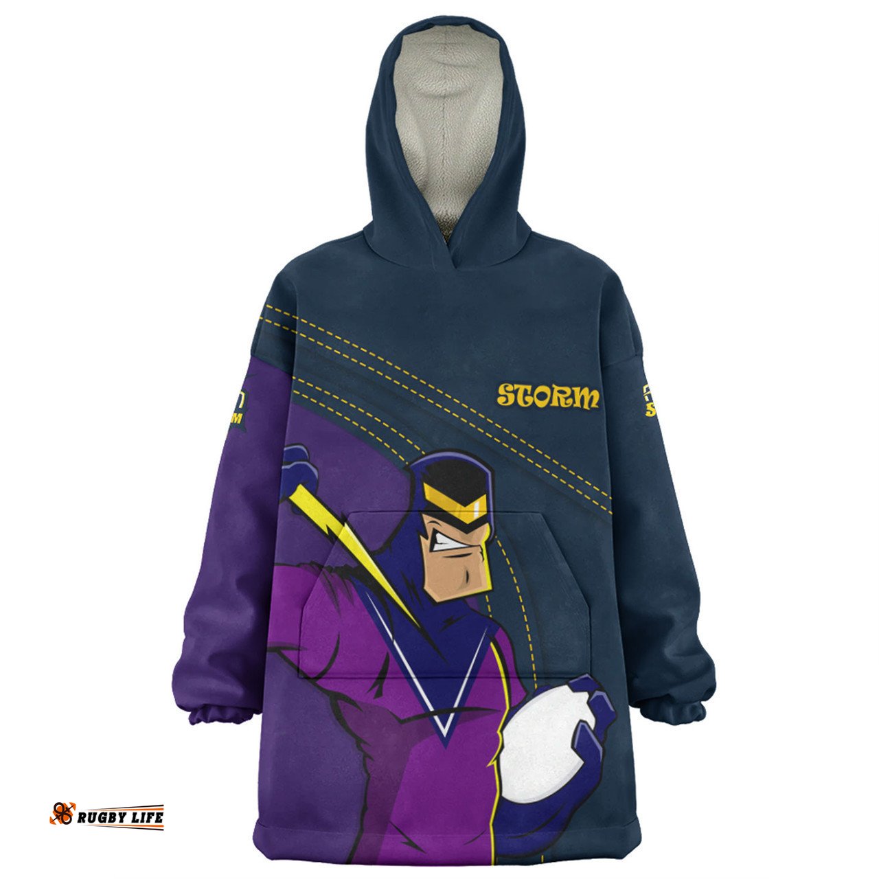 Melbourne Storm Snug Hoodie Custom Team Of Us Die Hard Fan Supporters