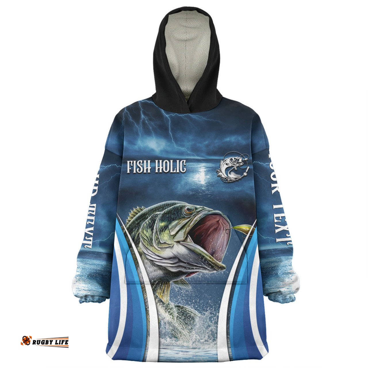 Australia Fishing Custom Snug Hoodie - Jumping Barramundi Fishing Snug Hoodie