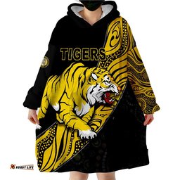 boulder city football club goldfields football indigenous tigers wearable blanket hoodie