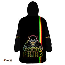 penrith panthers premiers angry panther simple style wearable blanket hoodie