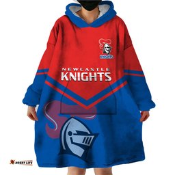 personalised newcastle knights rugby wearable blanket hoodie novocastrians sporty style