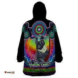 personalised australia cancer koala zodiac wearable blanket hoodie auz astrology aboriginal rainbow