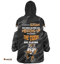 Wests Tigers Mother's Day Snug Hoodie - Screaming Mom and Crazy Fan