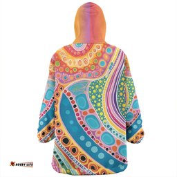 Australia Aboriginal Snug Hoodie - Aboriginal Colourful Dots Art Inspired Snug Hoodie