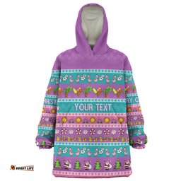 Australia Christmas Custom Snug Hoodie - Aussie Christmas Flamingo Summer Vibes Purple Snug Hoodie