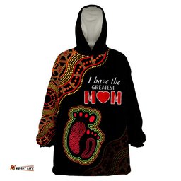 australia mother day aboriginal the greatest mom wearable blanket hoodie