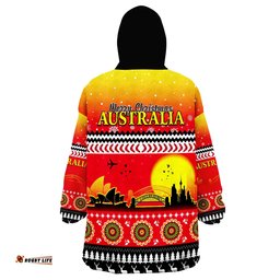 australia christmas proud sydney opera house wearable blanket hoodie
