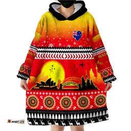 australia christmas proud sydney opera house wearable blanket hoodie