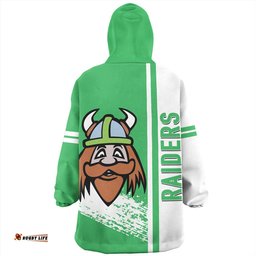 Canberra Raiders Snug Hoodie - Canberra Raiders Mascot Quater Style