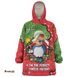 Australia Christmas Custom Snug Hoodie - I'm the Perfect Present Red Snug Hoodie