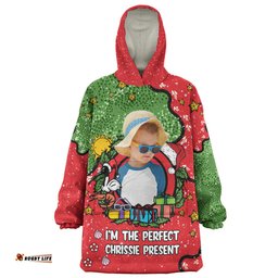 Australia Christmas Custom Snug Hoodie - I'm the Perfect Present Red Snug Hoodie