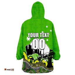 custom personalised and number happy australia day sydney thunder wearable blanket hoodie