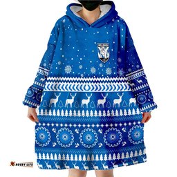 bulldogs christmas canterbury bankstown wearable blanket hoodie