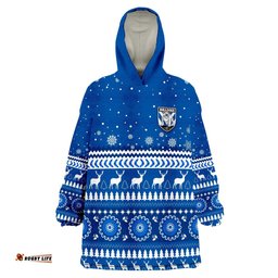 bulldogs christmas canterbury bankstown wearable blanket hoodie