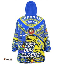 Parramatta Eels Naidoc Week Custom Snug Hoodie - For Our Elders Run to Paradise Snug Hoodie