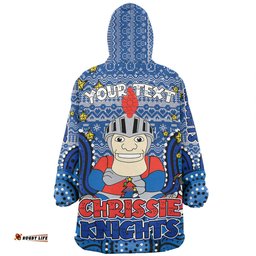 Newcastle Knights Christmas Custom Snug Hoodie - Christmas Knit Patterns Vintage Jersey Ugly Snug Hoodie