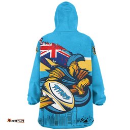 Gold Coast Titans Snug Hoodie Custom For Die Hard Fan Australia Flag Scratch Style