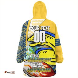 Parramatta Eels Grand Final Snug Hoodie - A True Champion Will Fight Through Anything With Polynesian Patterns