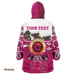 Australia Maroons Cane Toad Custom Snug Hoodie - Queenslanders Go The Mighty Maroons Indigenous Koala