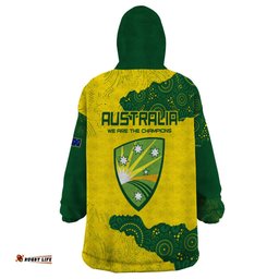 australia cricket wearable blanket hoodie history commemorative world cup winners